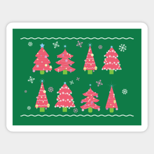 Pink Christmas Magnet